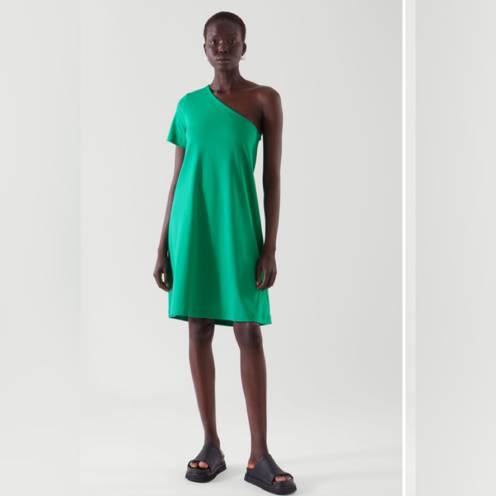 COS one shoulder t shirt dress